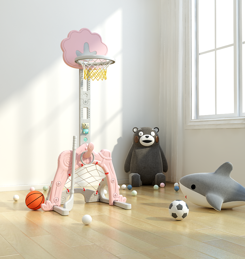 kids basketball play set