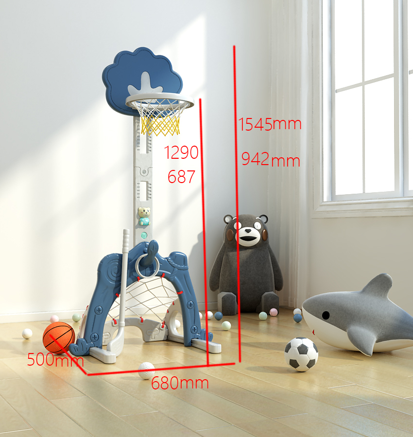 kids basketball play set